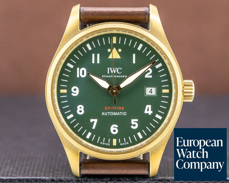 Image of IWC Spitfire Automatic Bronze Green Dial 
 