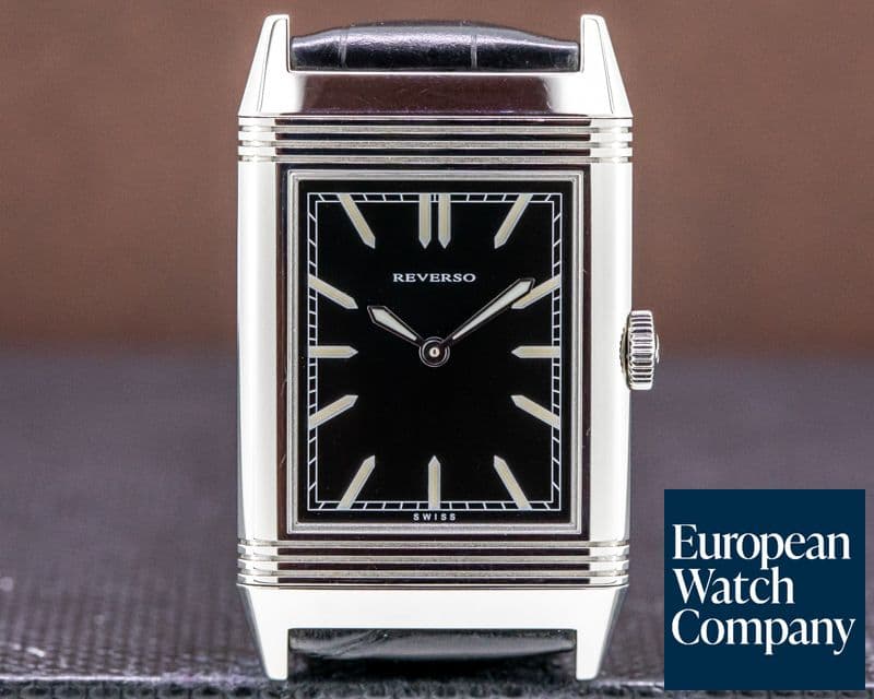 Image of Jaeger LeCoultre Grande Reverso "Tribute to 1931" Ultra Thin SS Black Dial