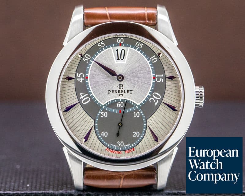 Image of Perrelet Jumping Hour SS Silver / Gray Dial