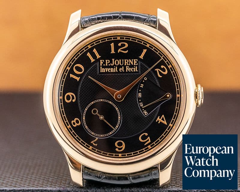 Image of F. P. Journe Chronometre Souverain 18k Rose Gold Black Dial BOUTIQUE