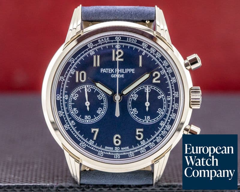 Image of Patek Philippe Chronograph 5172G 18K White Gold Blue Dial NEW MODEL UNWORN