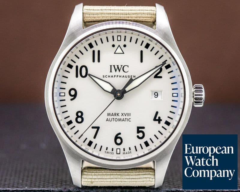 Image of IWC Mark XVIII White Dial SS 