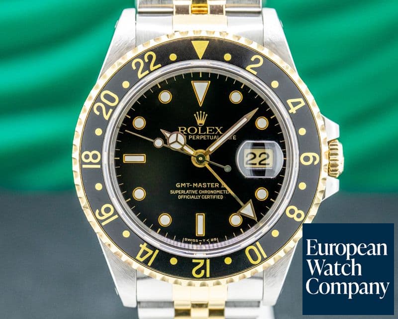 Image of Rolex GMT Master II 18K / SS Black Dial
