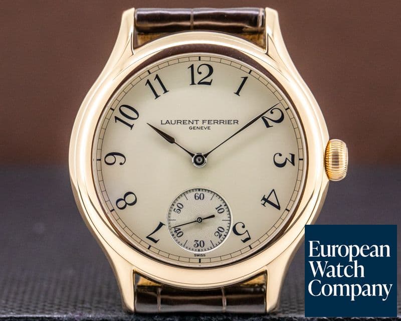 Image of Laurent Ferrier Galet Micro Rotor 18k Red Gold Arabic Dial 