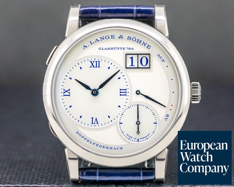 Image of A. Lange and Sohne Lange 1 25th Anniversary 191.066 18k WG Half Hunter LIMITED UNWORN
