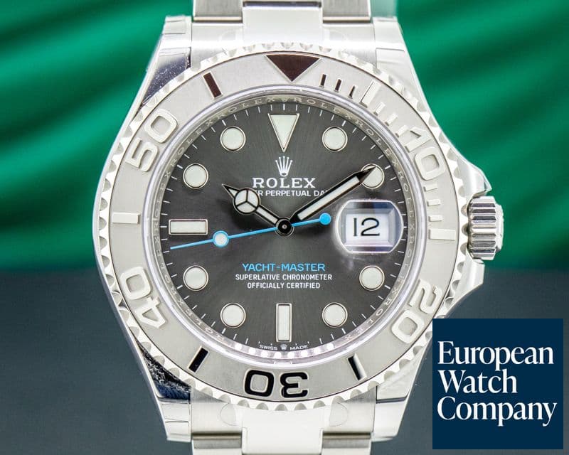 Image of Rolex Yacht Master SS Dark Rhodium Dial / Platinum Bezel UNWORN