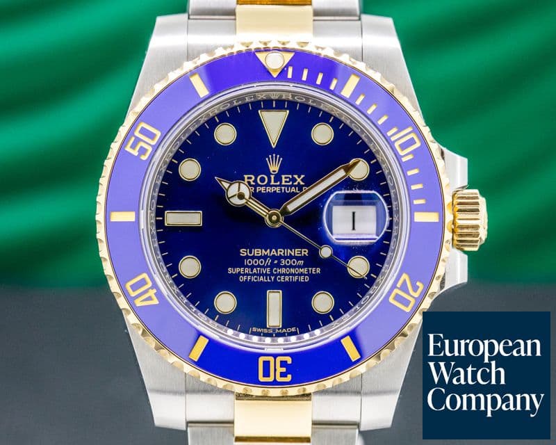 Image of Rolex Submariner 116613LB Ceramic Blue Dial 18K / SS UNWORN