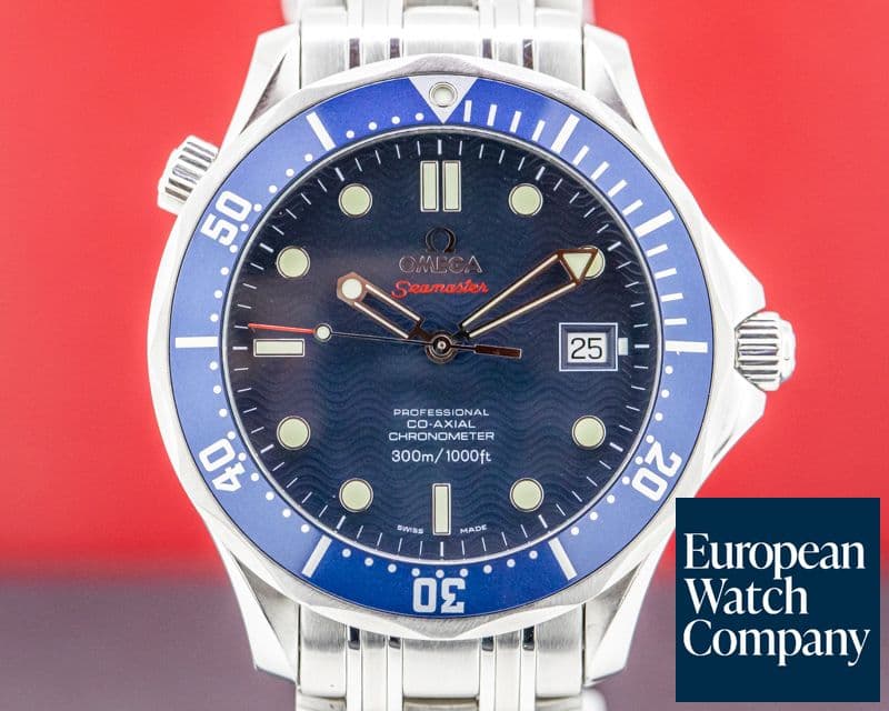 Image of Omega Seamaster Pro Blue Wave Dial Co-Axial Automatic
