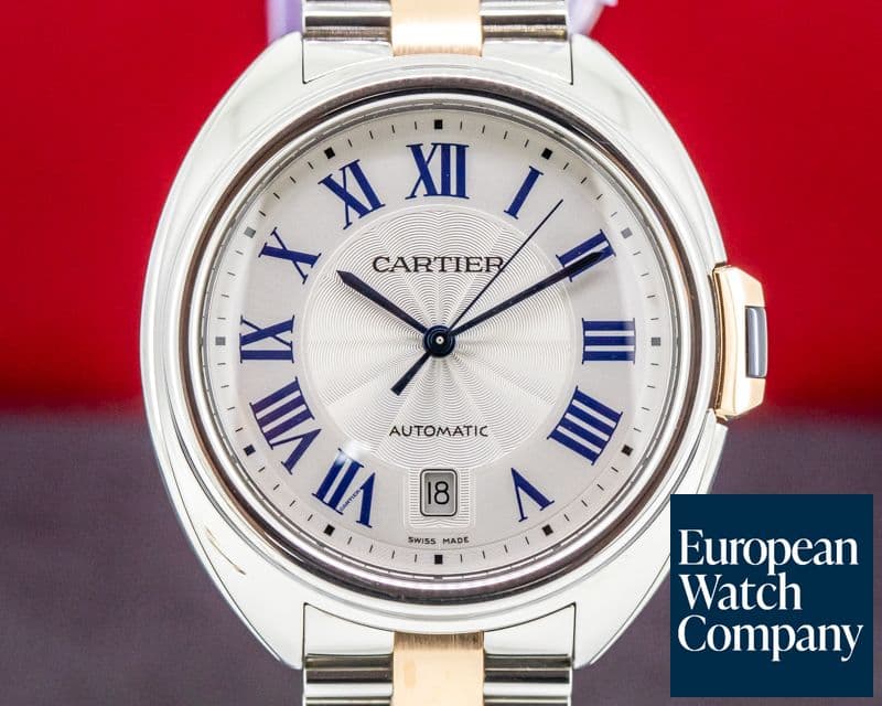 Image of Cartier Cle De Cartier SS/RG Automatic Silver Dial