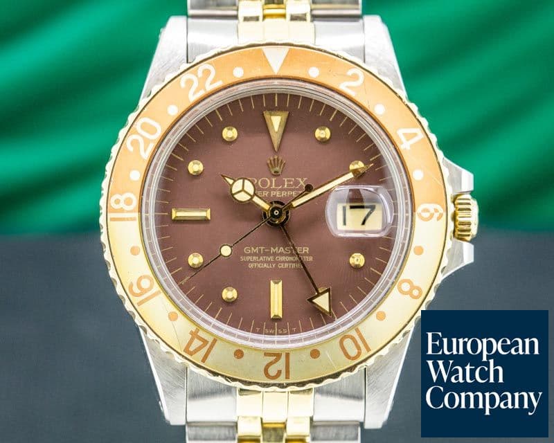 Image of Rolex GMT Master Brown Nipple Dial "Root Beer" Bezel NICE