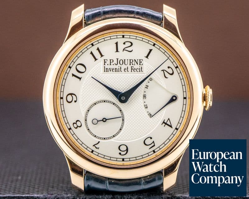 Image of F. P. Journe Chronometre Souverain Red Gold / Silver Dial 40MM