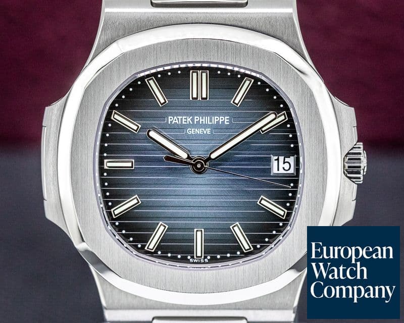 Image of Patek Philippe Jumbo Nautilus Blue Dial SS 
