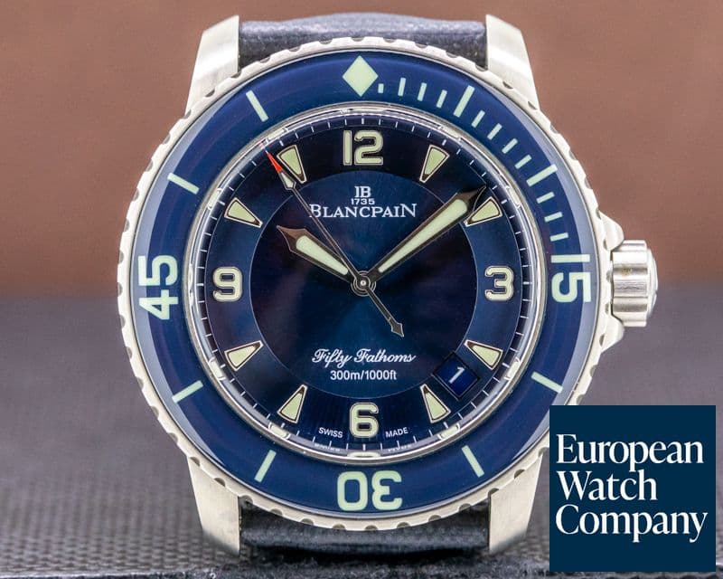 Image of Blancpain Fifty Fathoms / Blue Dial Titanium

