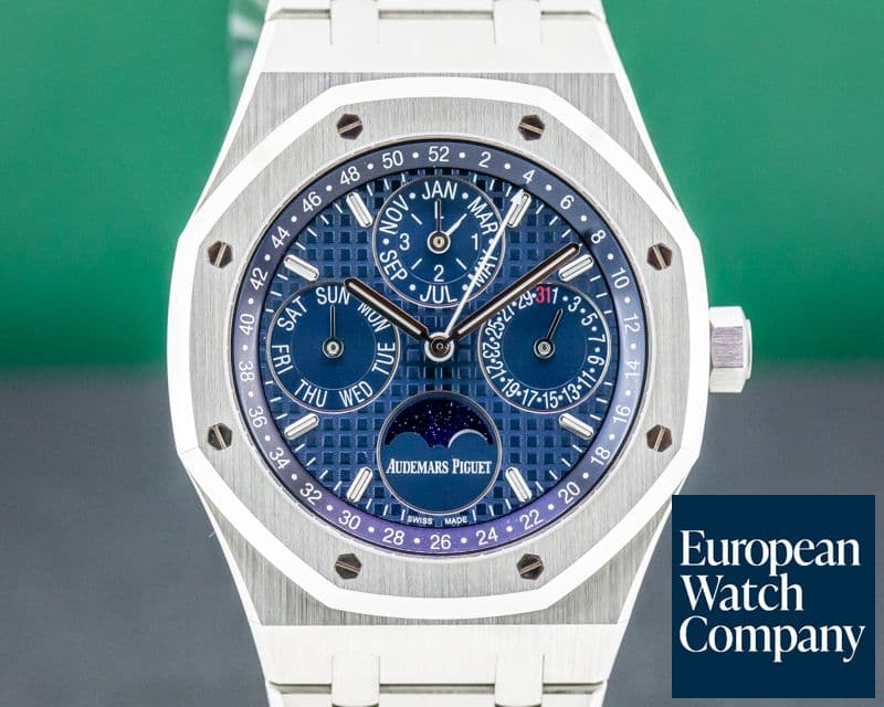 Image of Audemars Piguet Royal Oak Perpetual Calendar 26574ST SS Blue Dial 41MM 