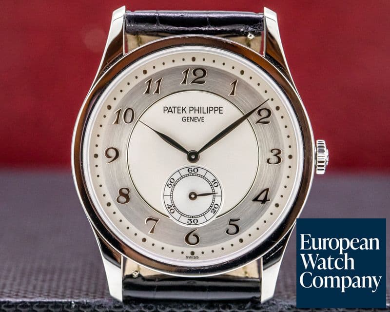 Image of Patek Philippe Calatrava Platinum 5196P Silver Dial Arabic Numerals 