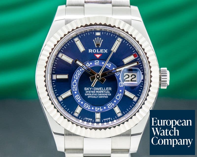 Image of Rolex Sky Dweller Steel Blue SS / Bracelet 