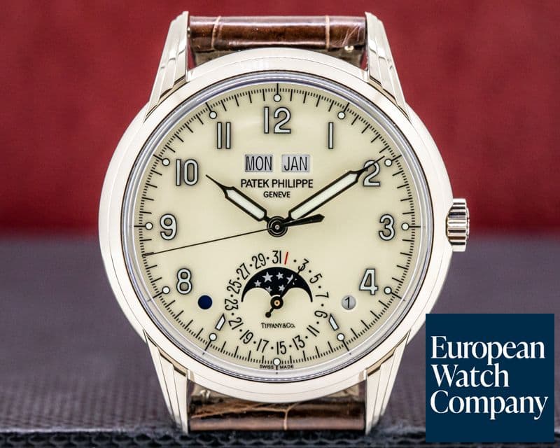 Image of Patek Philippe Perpetual Calendar Grande Complication 18K White Gold "TIFFANY & CO"