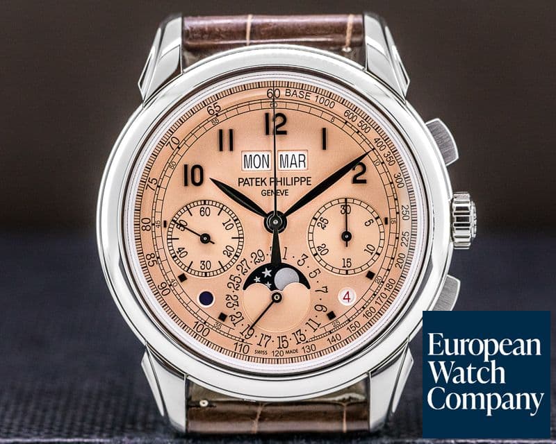 Image of Patek Philippe 5270P Perpetual Calendar Chronograph Platinum Salmon Dial 