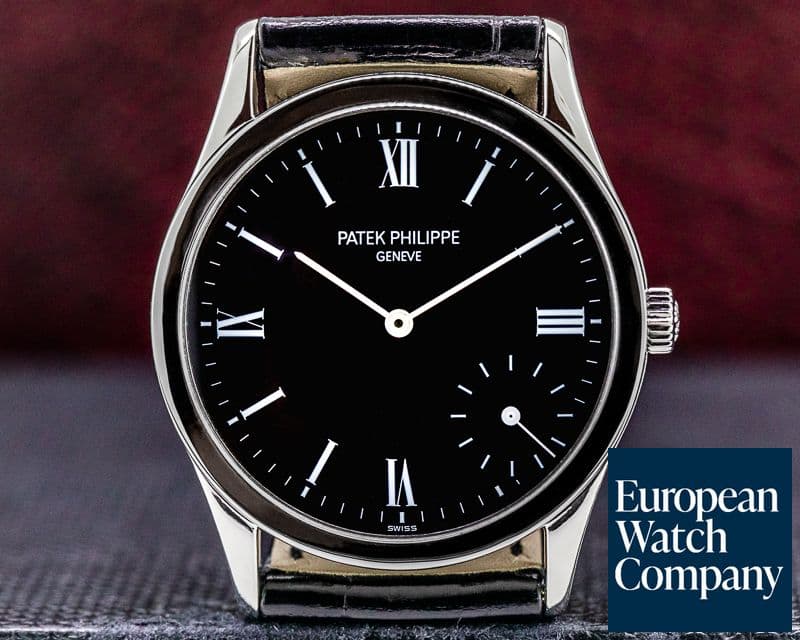 Image of Patek Philippe Calatrava 5026P Automatic Black Dial Platinum RARE