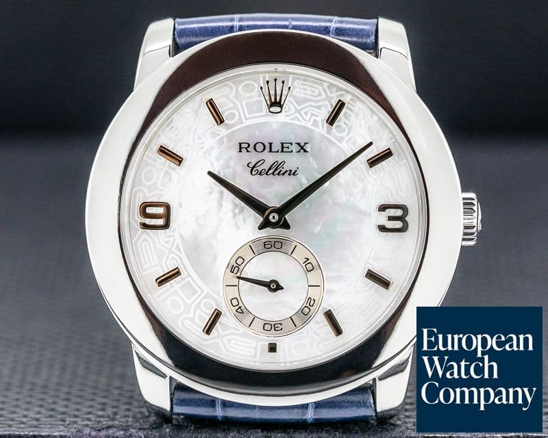 Image of Rolex Cellinium Platinum Mother of Pearl 