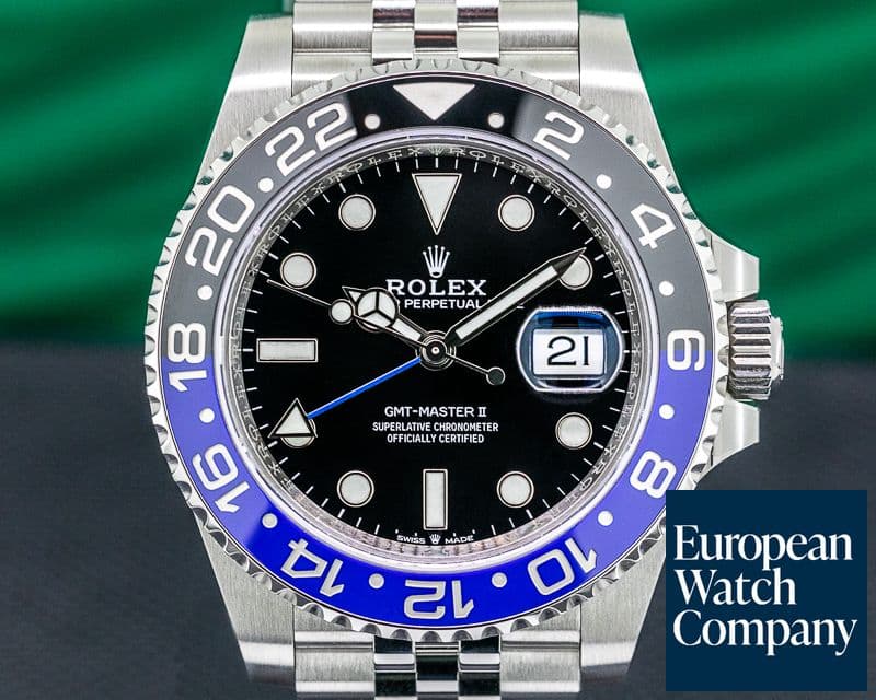 Image of Rolex GMT Master II 126710 Ceramic "Batman" SS / Jubilee 