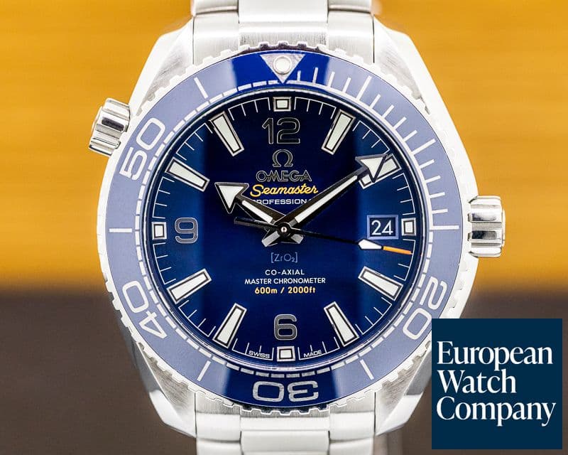 Image of Omega Seamaster Planet Ocean Co-Axial Blue Dial SS / SS 39.5MM