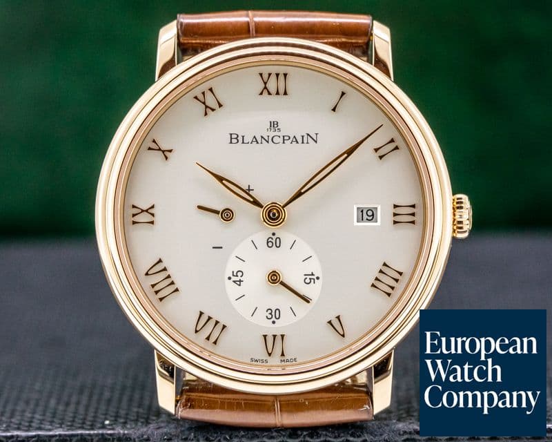 Image of Blancpain Villeret Small Seconds Power Reserve 18k RG Manual Wind 40MM