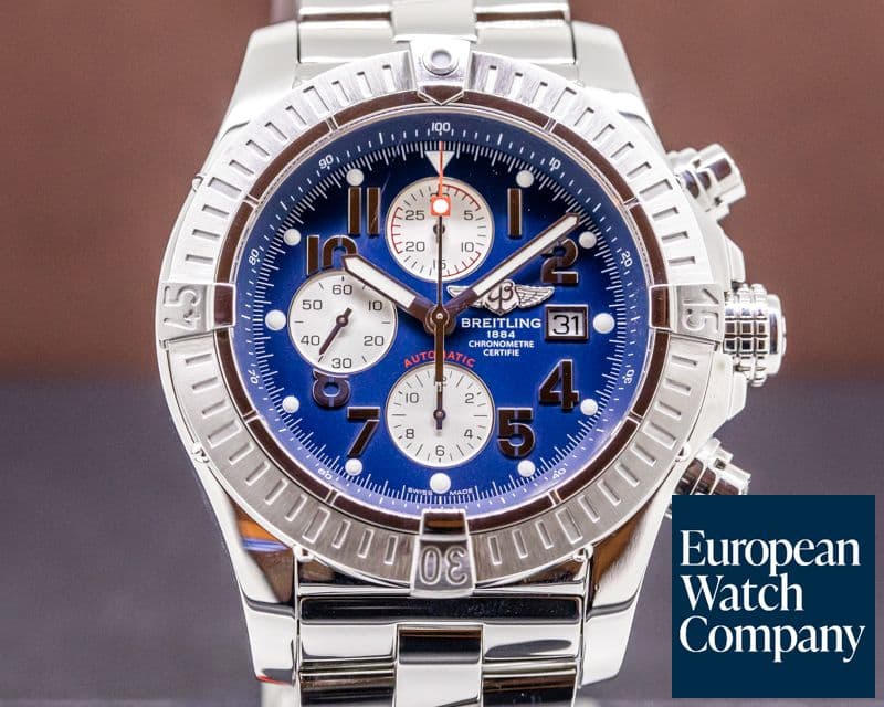 Image of Breitling Aeromarine Super Avenger SS / SS Blue Dial 48MM