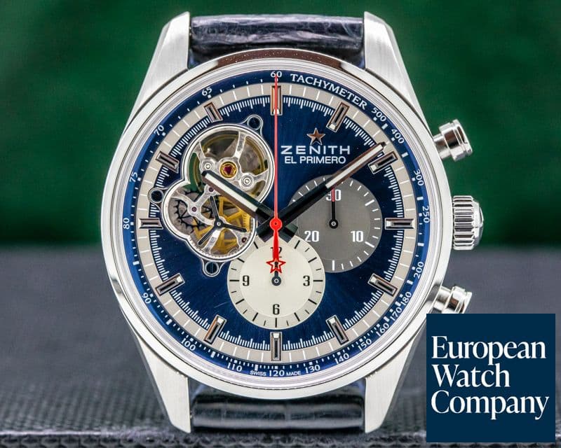 Image of Zenith El Primero Blue Chronomaster 1969 SS / Leather