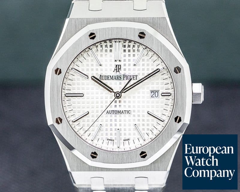 Image of Audemars Piguet Royal Oak White Dial SS DISCONTINUED