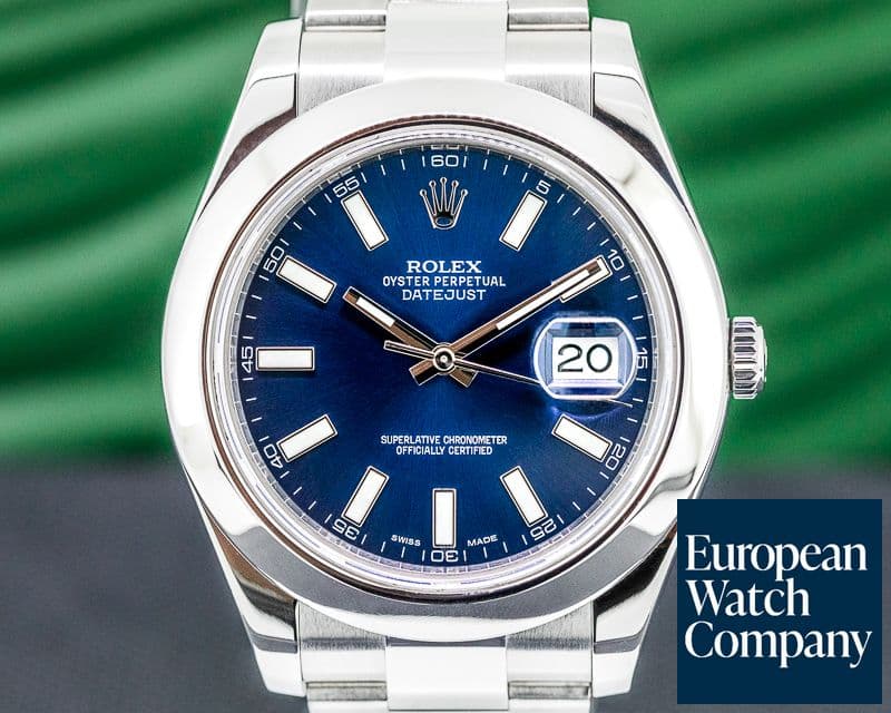 Image of Rolex Datejust II Oyster Bracelet SS Blue Dial 41MM 