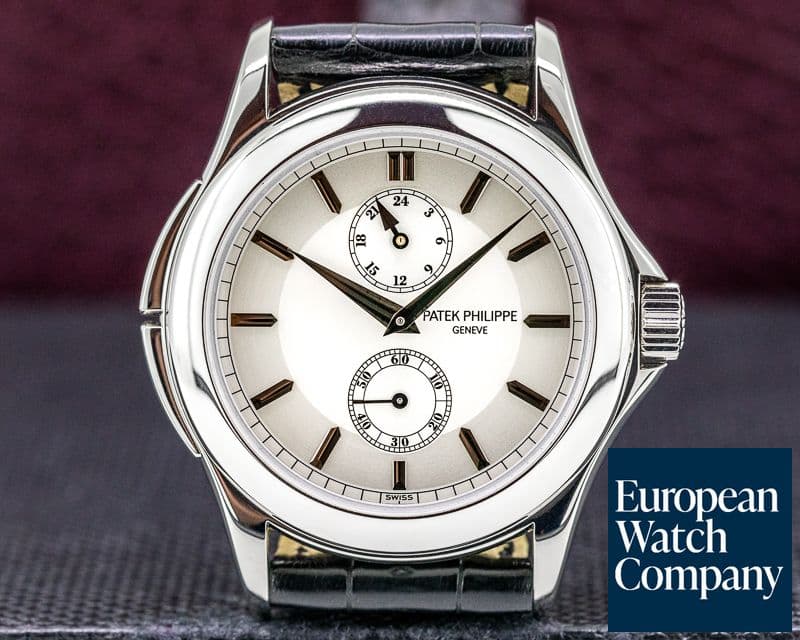 Image of Patek Philippe Travel Time Manual Silver Dial Platinum 