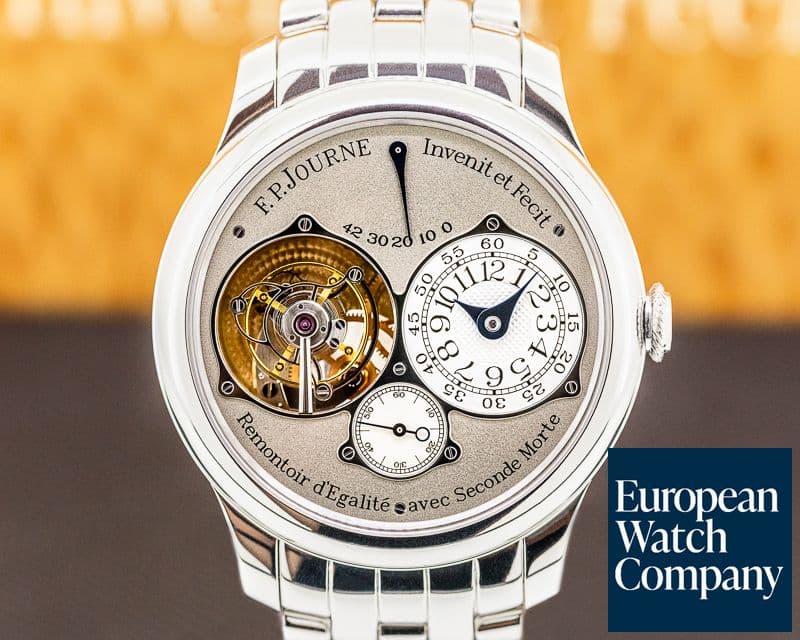 Image of F. P. Journe Tourbillon Souverain "Dead Beat Seconds" Platinum BRACELET RARE 40M