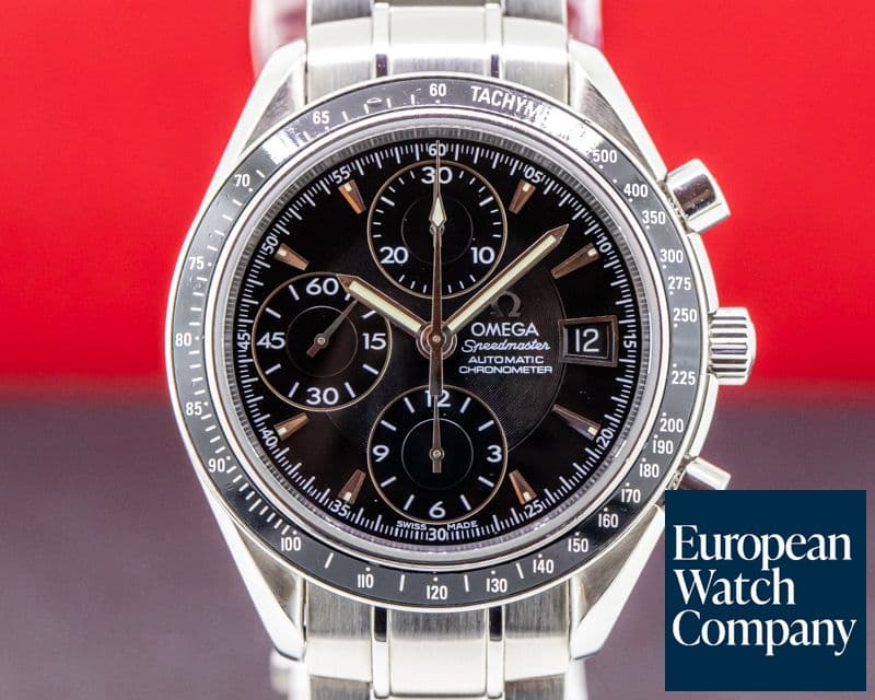 Image of Omega Speedmaster Chronograph Black Dial SS Bracelet
