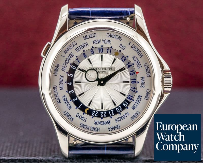 Image of Patek Philippe World Time 5130G 18K White Gold Silver Dial 