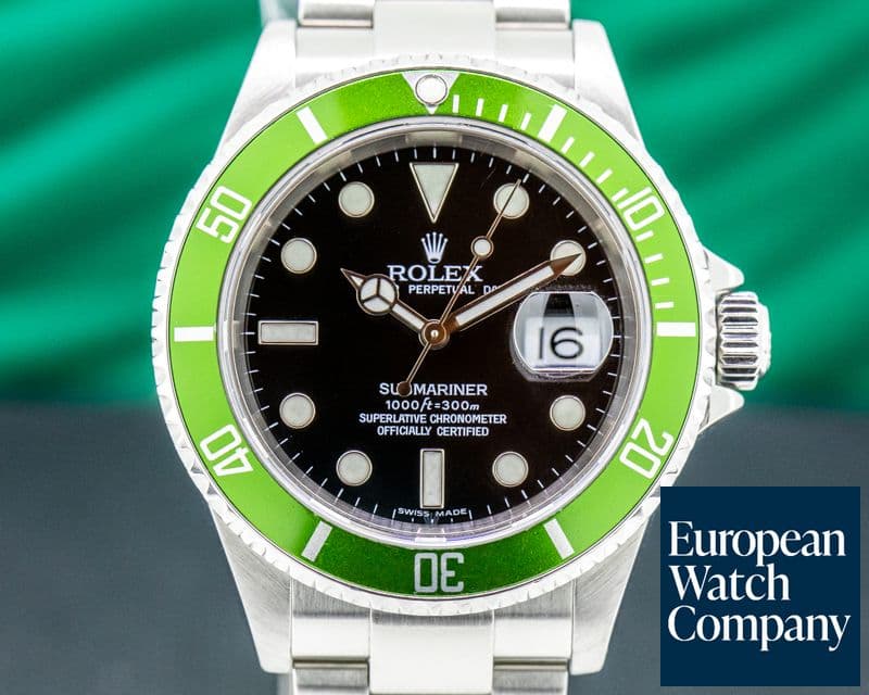 Image of Rolex Submariner 50th Anniversary "Kermit" SS Green Bezel