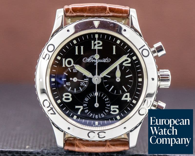 Image of Breguet Type XX Aeronavale Black Dial SS 