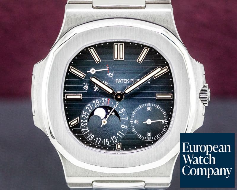 Image of Patek Philippe Jumbo Nautilus Moonphase Power Reserve SS 