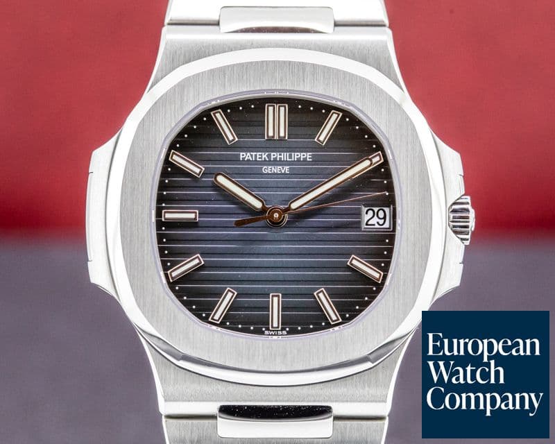 Image of Patek Philippe Jumbo Nautilus Blue Dial SS UNWORN