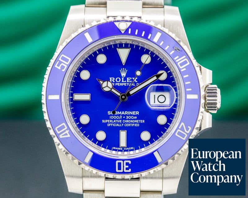 Image of Rolex Submariner 116619LB 18K White Gold Blue Dial
