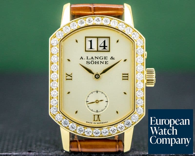 Image of A. Lange and Sohne Ladies Arkade 18K Yellow Gold Diamond Bezel 
