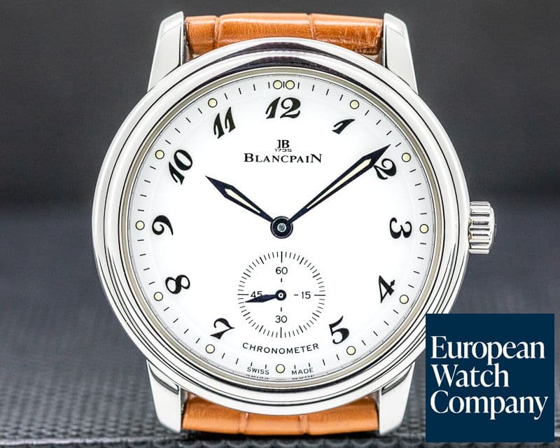 Image of Blancpain Ultra Thin White Dial Manual Wind Chronometer SS