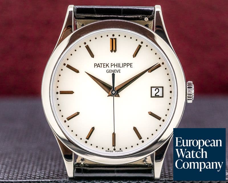 Image of Patek Philippe Calatrava 18K White Gold Silver Dial 