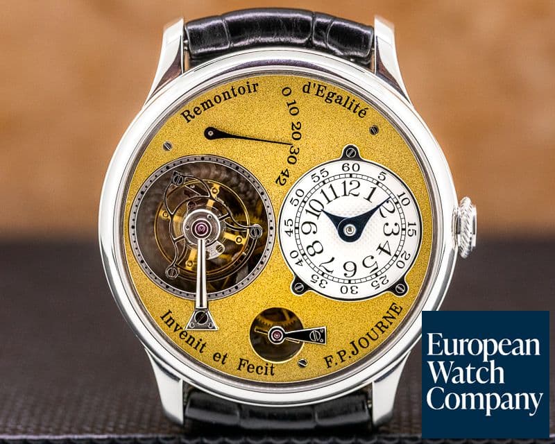 Image of F. P. Journe Tourbillon Souverain Platinum BRASS MOVEMENT 38MM COMPLETE FPJ SERVICED 