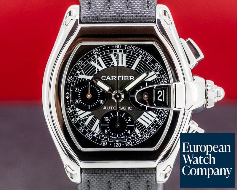 Image of Cartier Roadster Chronograph XL Black Dial SS / SS