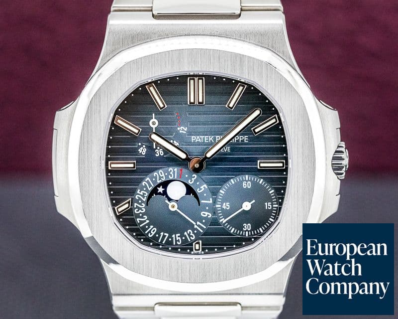Image of Patek Philippe Jumbo Nautilus 5712 Moonphase Power Reserve SS ORIGINAL OWNER