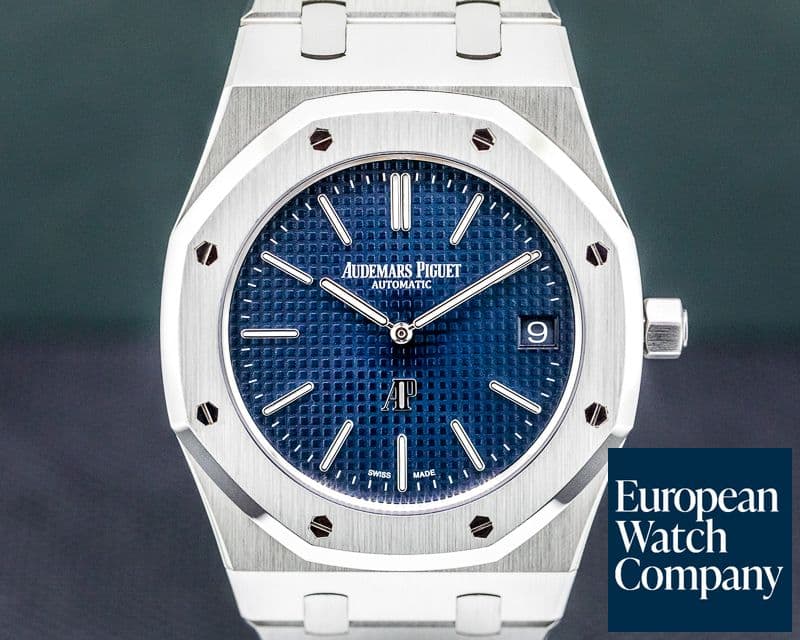 Image of Audemars Piguet Royal Oak Extra Thin Blue Dial SS 15202ST 