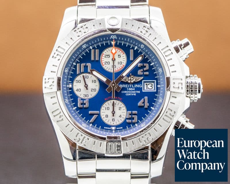 Image of Breitling Avenger II Blue Dial SS  / Bracelet 