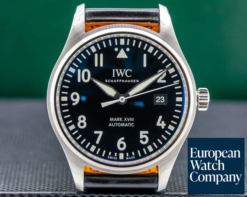 Image of IWC Mark XVIII Black Dial SS 