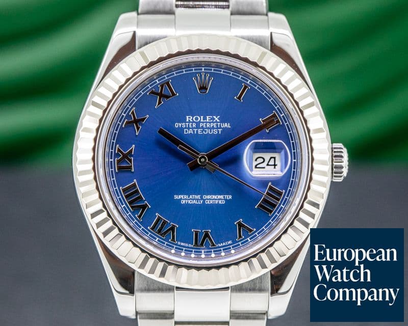 Image of Rolex Datejust 116334 II Blue Dial  Romans SS